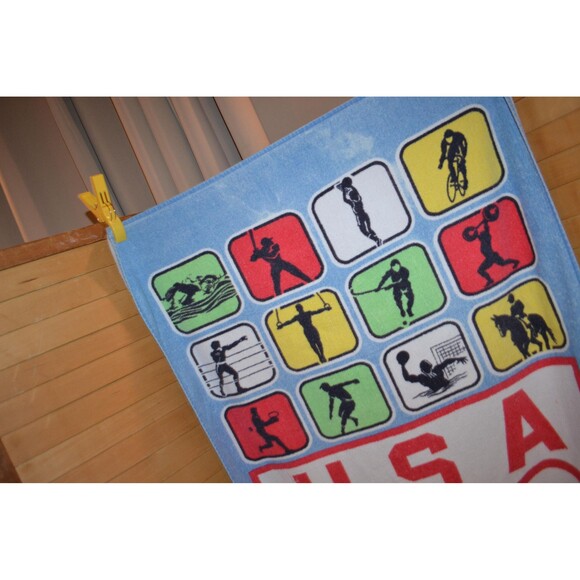 Olympics 1988 Beach Towel USOC Sports and Athletes - Picture 3 of 7